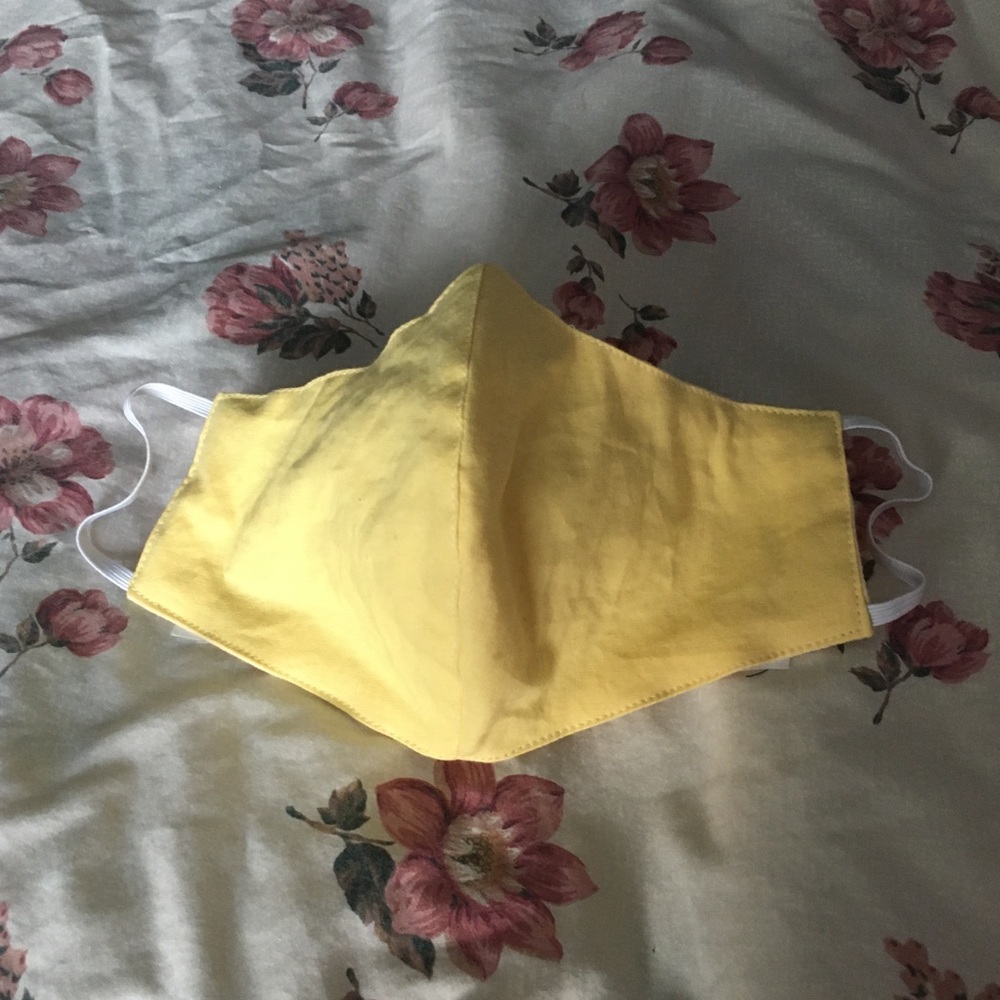 KIDS Lemon Yellow Solid: Quality Kids Face Mask